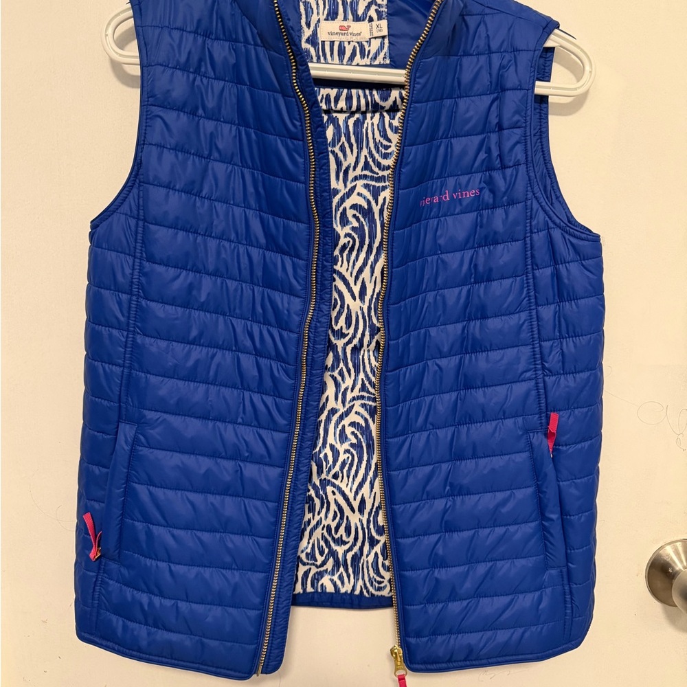 Vineyard Vines Blue Quilted vest